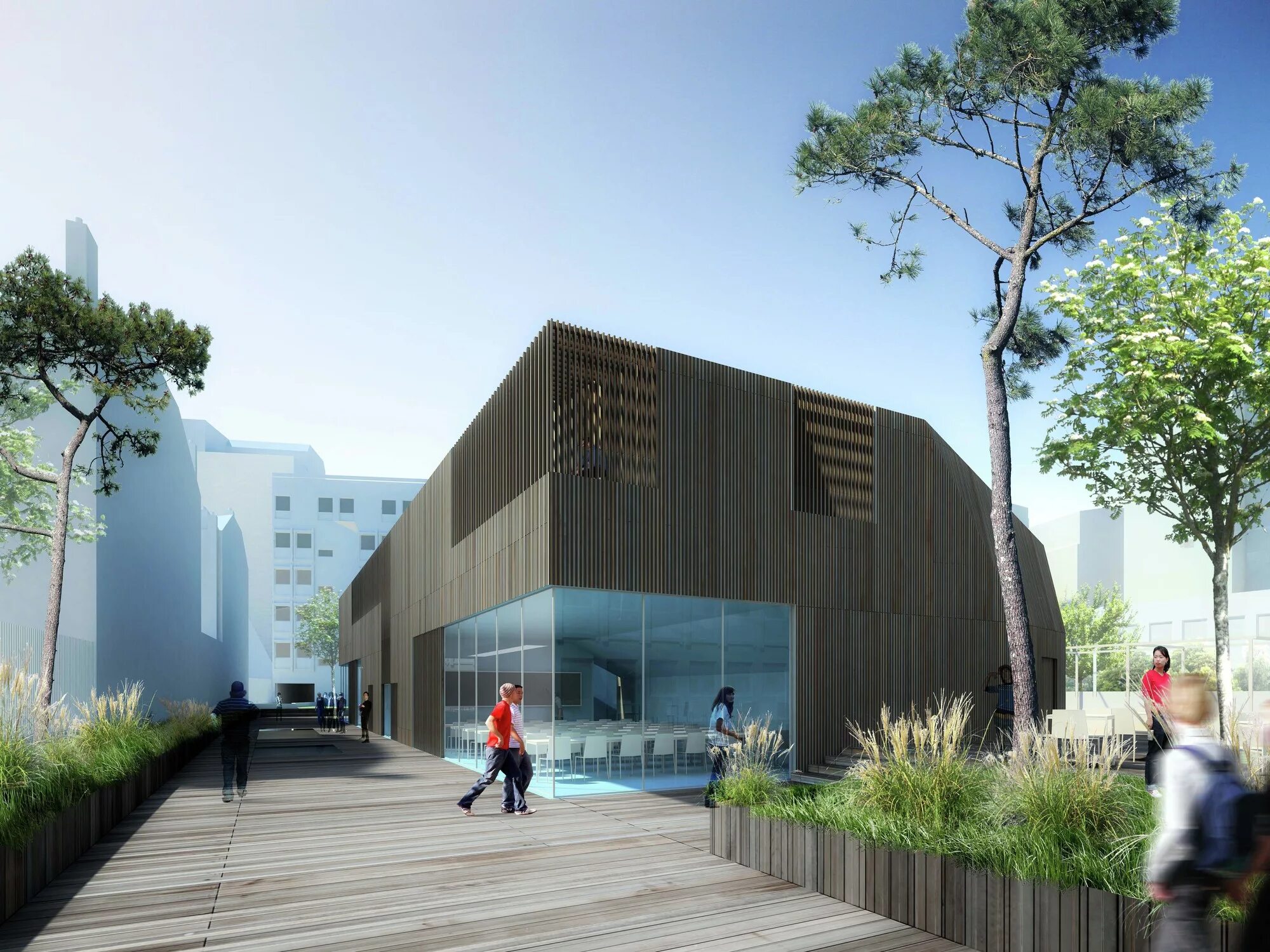 Archdaily. Университет Декарта. Научный парк ARCHDAILY. Архи Дейли. Декарт парк Фонтанелло.