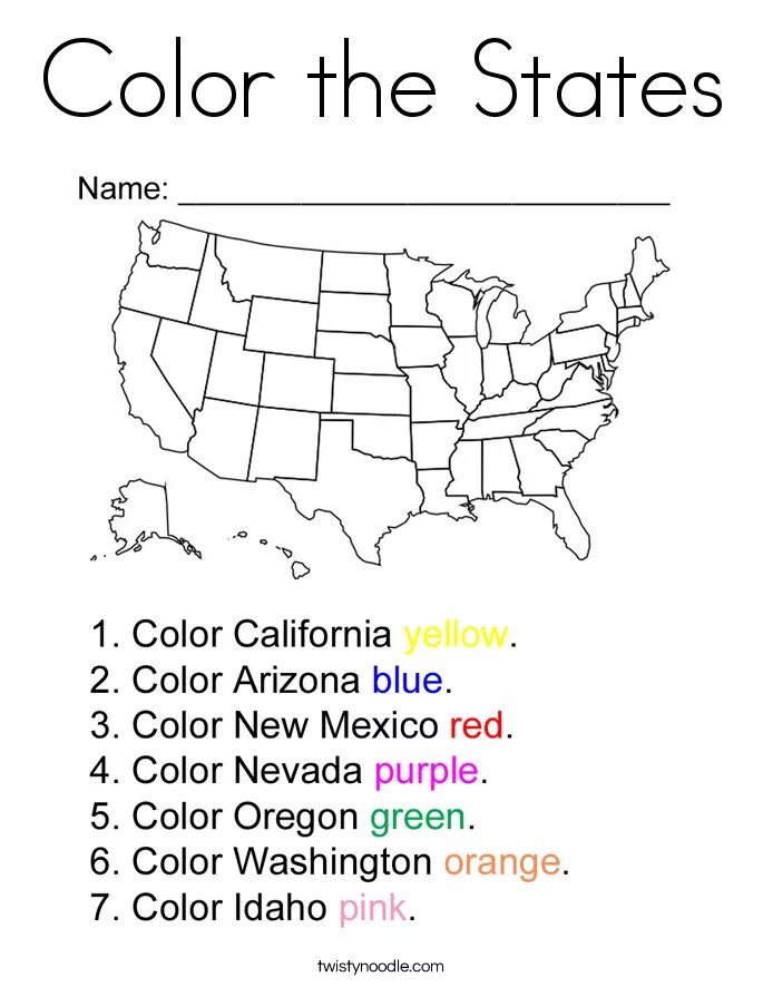 Color State. Color the States раскрашенное. Штаты США Worksheets. Color the States раскрашенное помогла. State coloured