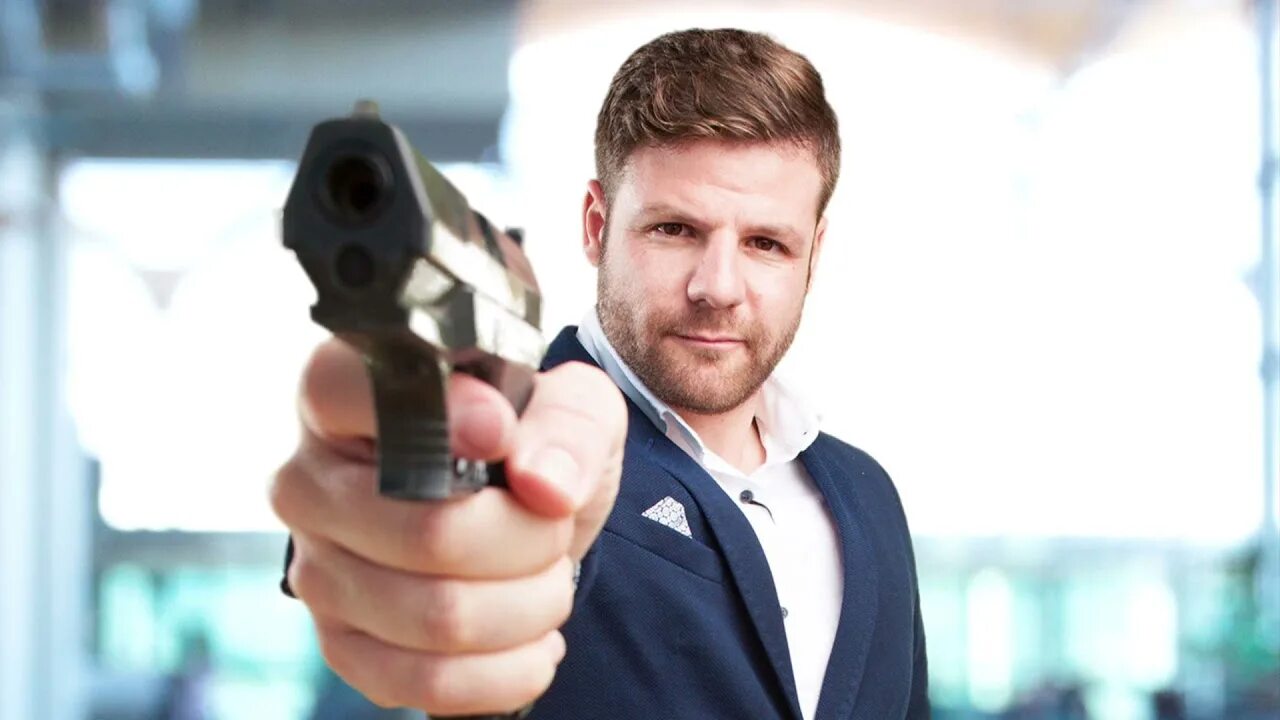 Man with a gun