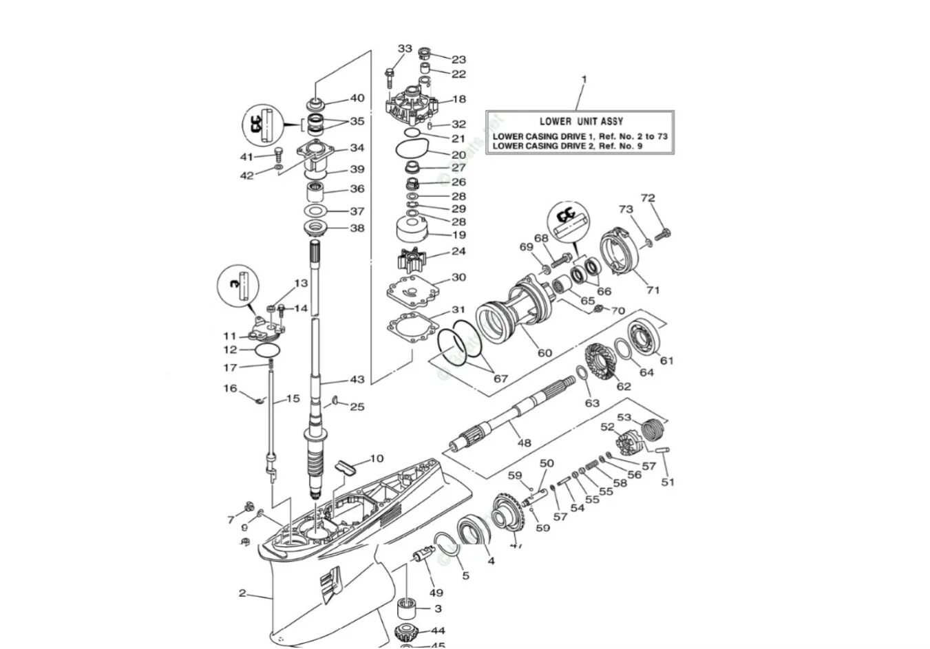 Lower unit. Ремкомплект корпуса помпы Yamaha f100fetl. Лодочный мотор Yamaha f 150. Yamaha f225 редуктор. Для снятия вертикального вала лодочного мотора Ямаха.