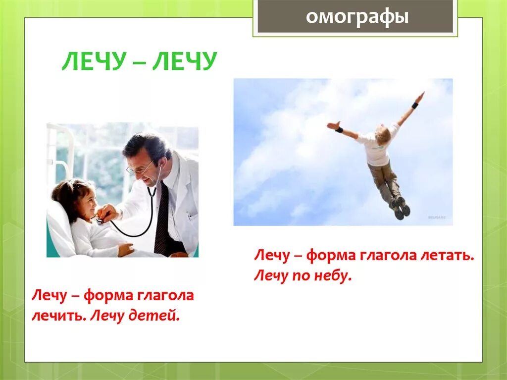 Полечу или полечат. Омографы. Лечу лечить. Омографы примеры. Омографы примеры картинки.