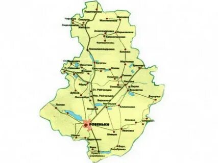 Ровеньки на карте
