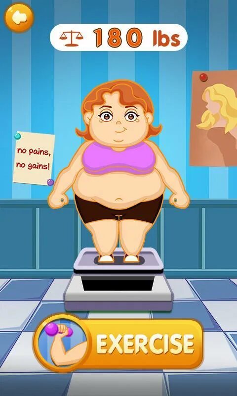 Girls games weight