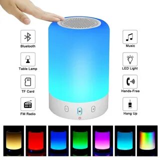 Лампа с колонкой bluetooth