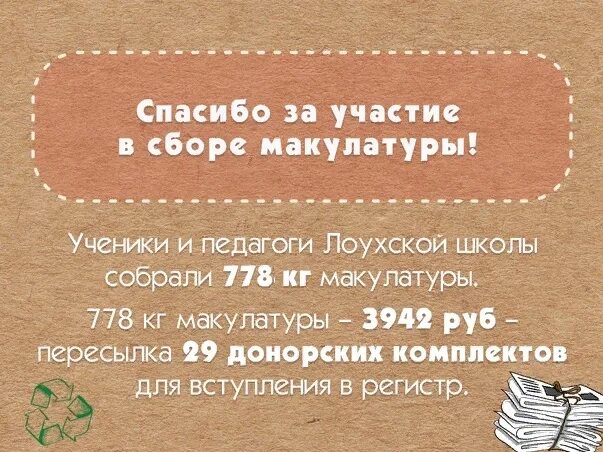 Из пятисот килограммов макулатуры можно получить