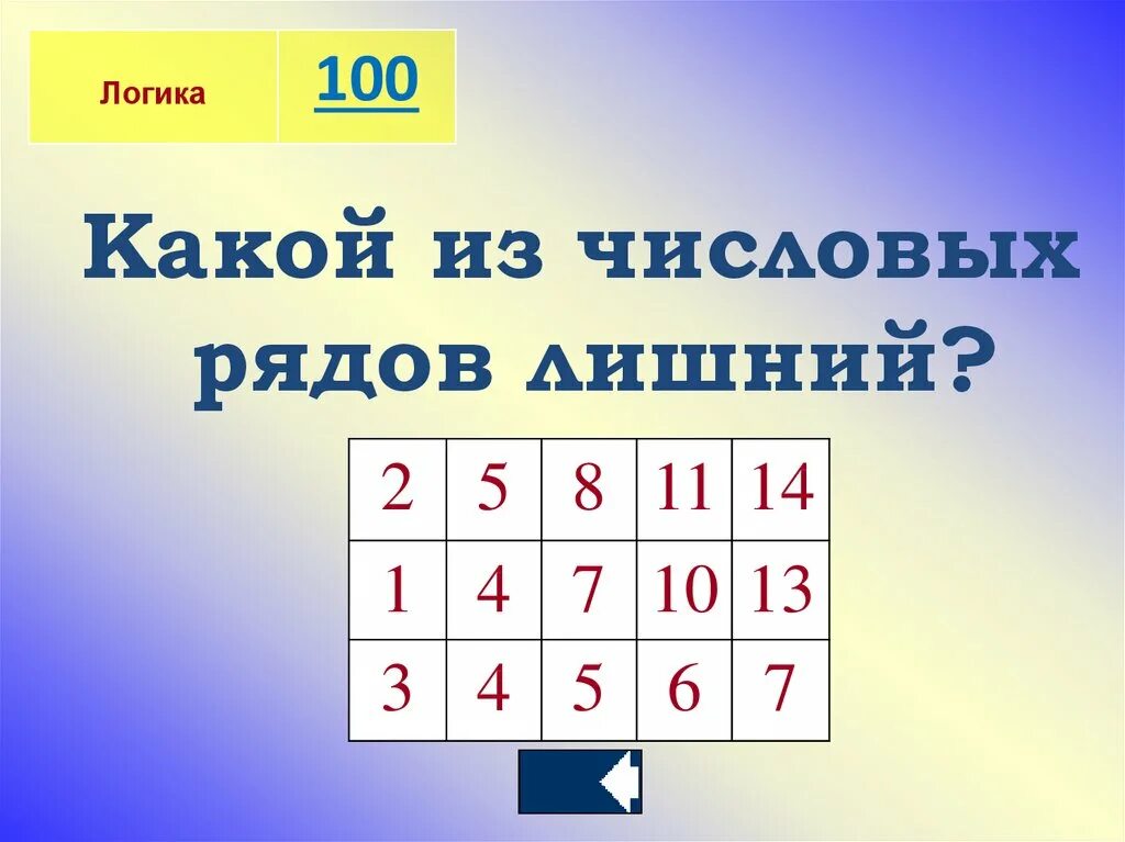 1 2 3 100 ответ. Какой из числовых рядов лишний. логический числовой ряд. логика 100. цифровые логические ряды.
