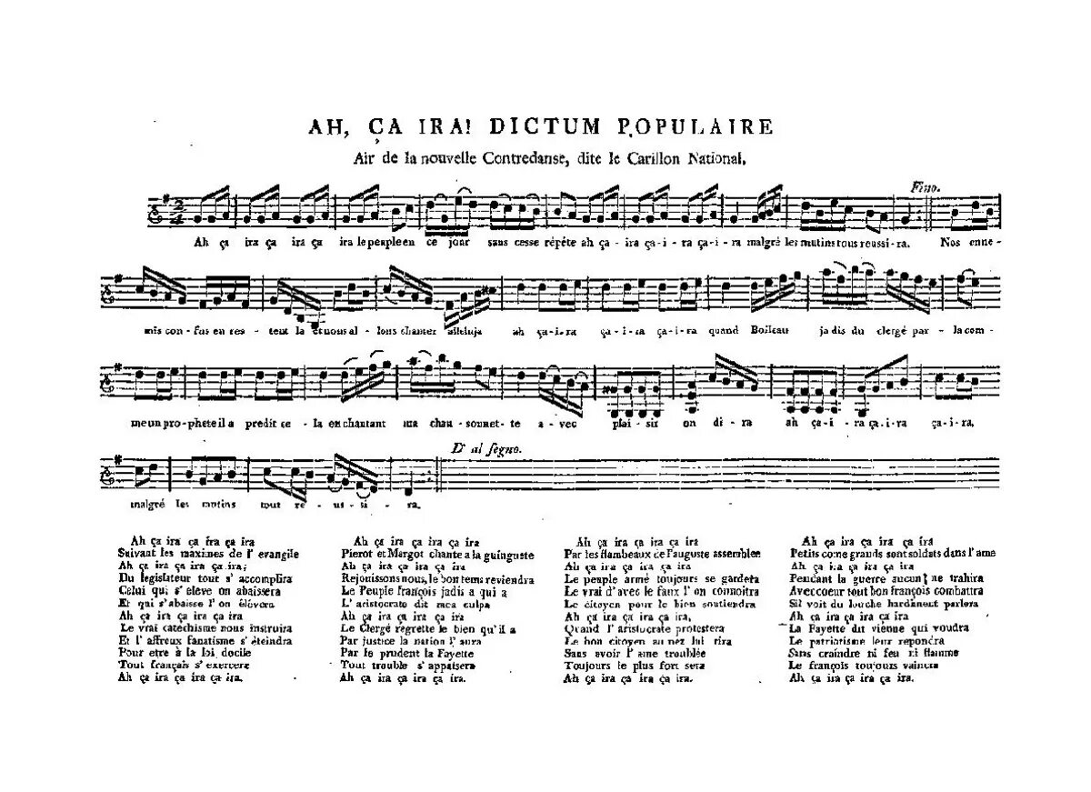 Ira перевод. CA ira. Ah CA ira. Са Ира песня французской революции. Ah! ÇA ira Ноты.
