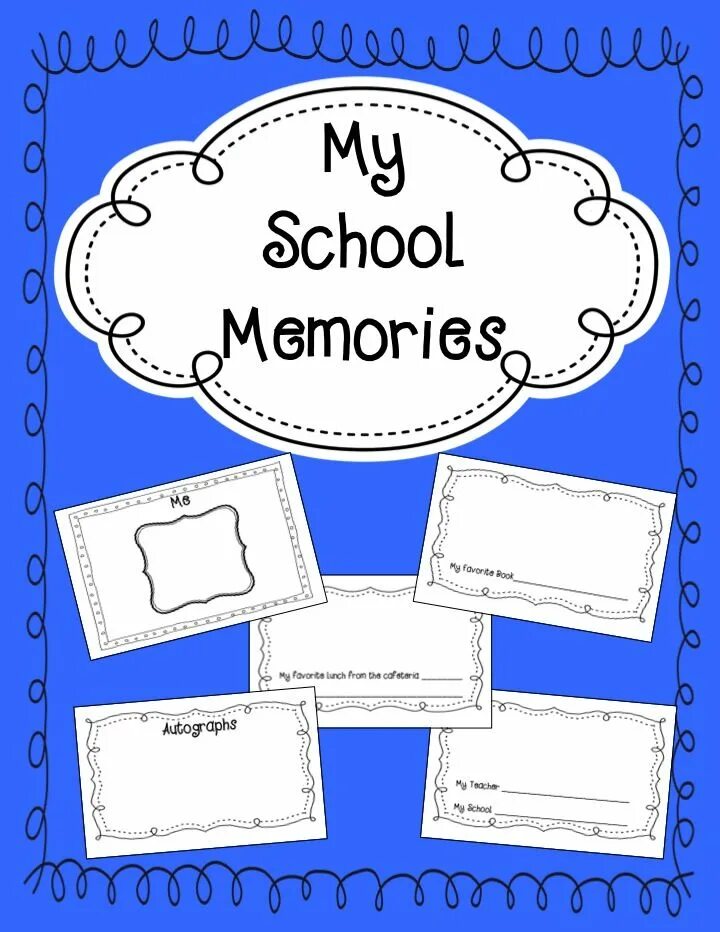 My School Memories. Memory book. My Memory book. School memories