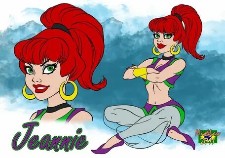 I Dream of Jeannie by NickDraw Girl Cartoon, Cartoon Art, Fantasy Tv Seri.....