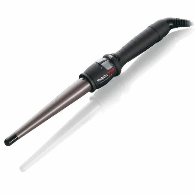 Конусная плойка бебилис. Bab2281tte babyliss. плойка конус babyliss pro. щипцы для завивки babyliss pro titanium tourmaline. плойка для волос dewal simple, с терморегулятором 32 мм 55вт.