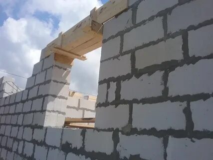 Как сделать перемычку из газобетона