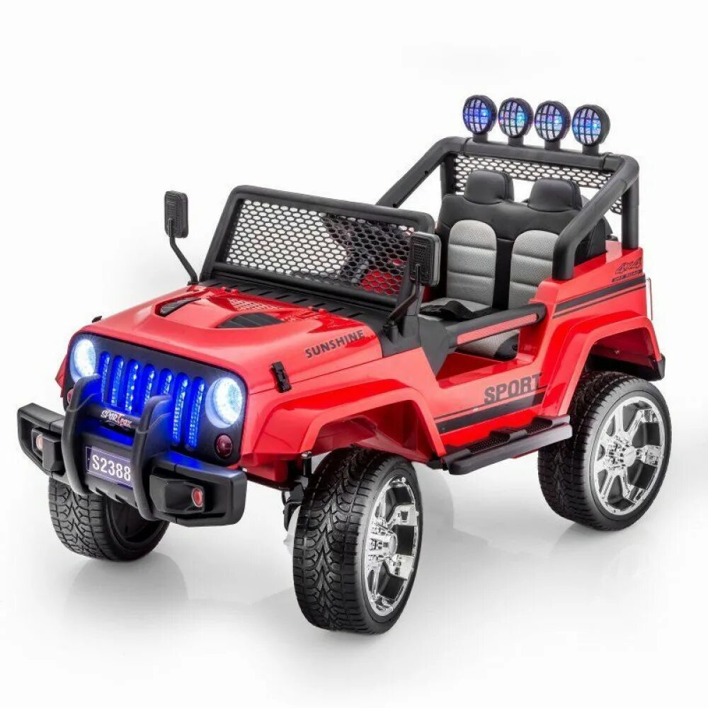 Электро для детей. Электромобиль Harleybella Jeep s2388. Электромобиль little Sun двухместный полноприводный White Jeep 12v 2.4g - s2388-w. Jeep s2388 4wd. Детский электромобиль Jeep Wrangler.