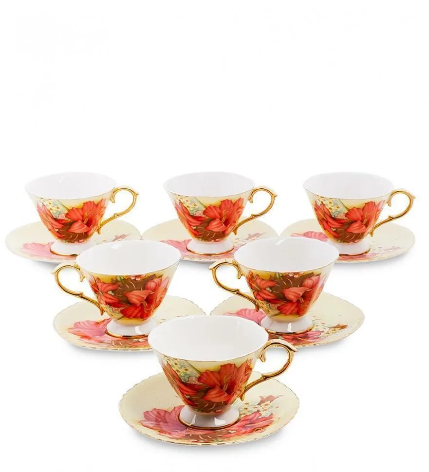 Чайный набор. Чайный набор на 6 персон Фиор де Парадис Pavone. Чайный набор "золотой Палермо". Pavone чайный набор Фиор. Чайный сервиз Арабески Pavone.