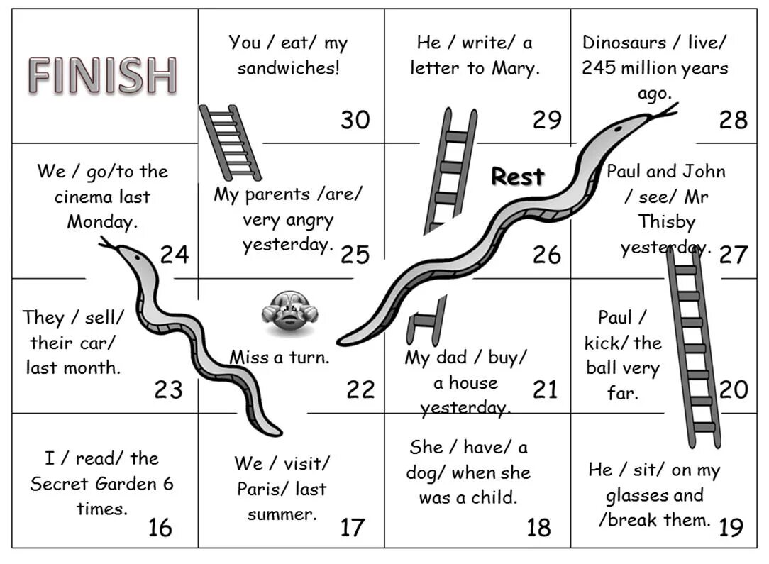 Past simple games. Настольная игра past simple. змейка past simple. past simple игра. английский boardgame past simple.