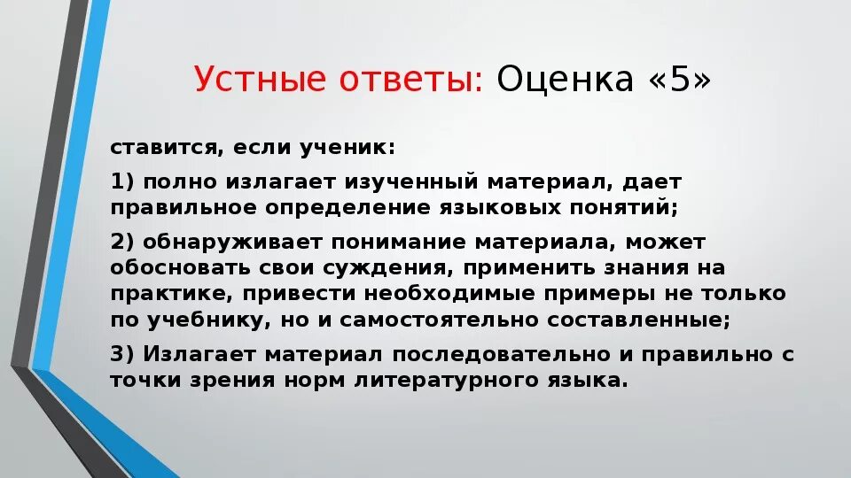 Структура устного ответа. Виды устного ответа. Критерии устного ответа по литературе. Особенности устного ответа. Школа ответ устное