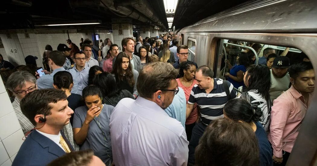 Crowded more crowded the most crowded