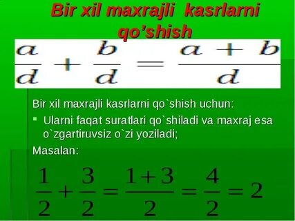 3 sinf matematika