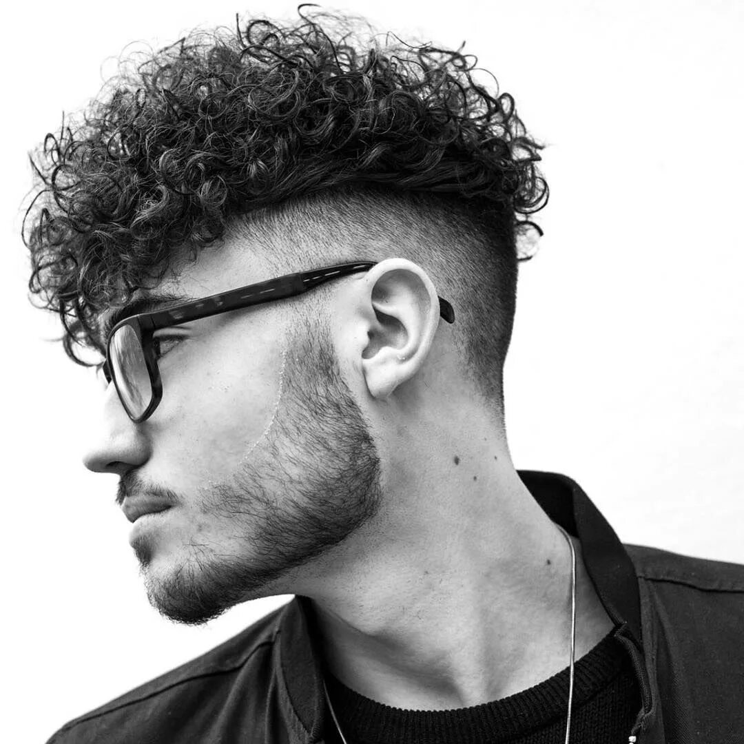Curly undercut