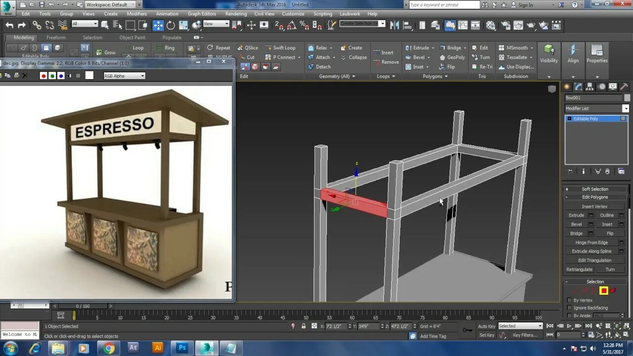 3d max 2018. Information stand 3ds max.
