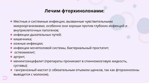 Фторхинолоны какие антибиотики