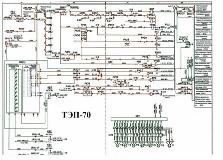 Электрическая схема тепловоза