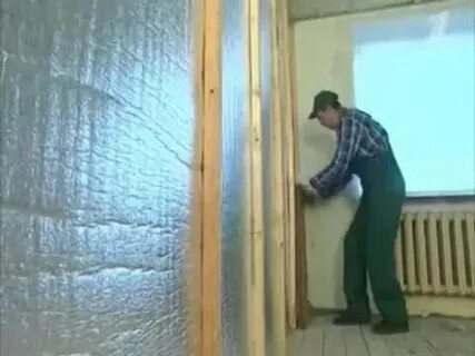 Утепление стен своими руками видео