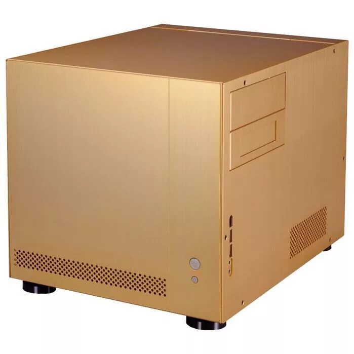 Компьютер gold. Lian li PC-v351b. Lian li PC-V. Корпус для компьютера. Золотой корпус для ПК.