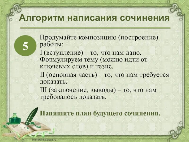 Анализ произведения итогового сочинения. Алгоритм написания сочинения. Алгоритм написания эссе. Принцип написания сочинения. Алгоритм сочинения по литературе.