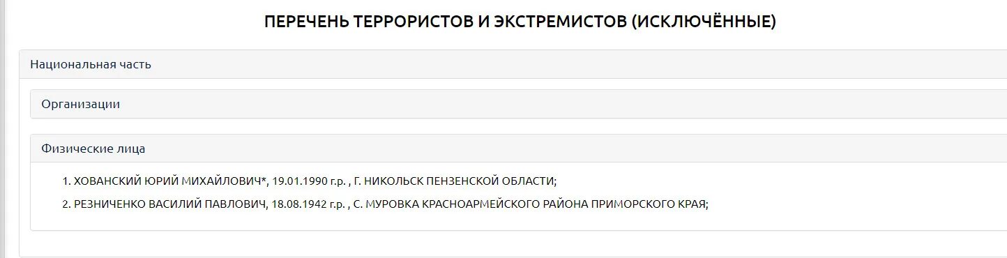 Исключен из рейтинга