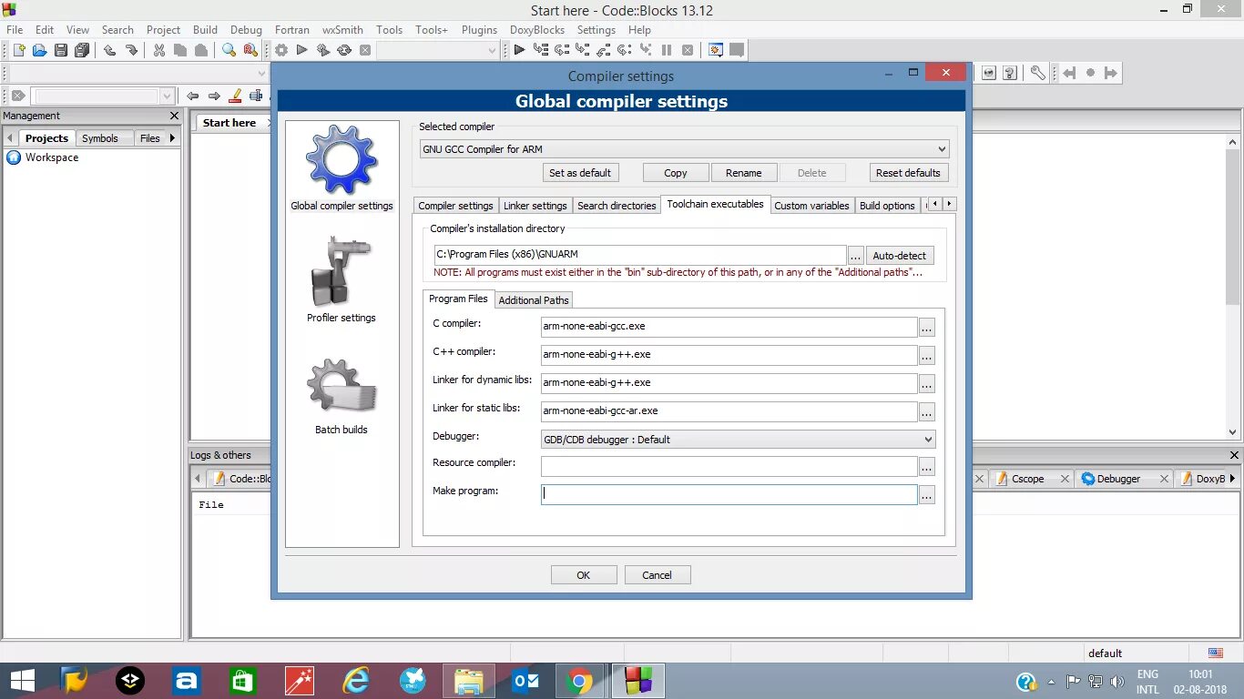 Arm none eabi gcc. Компиляторы для arm. gnu gcc compiler для windows. codeblocks как установить. arm project codeblocks.