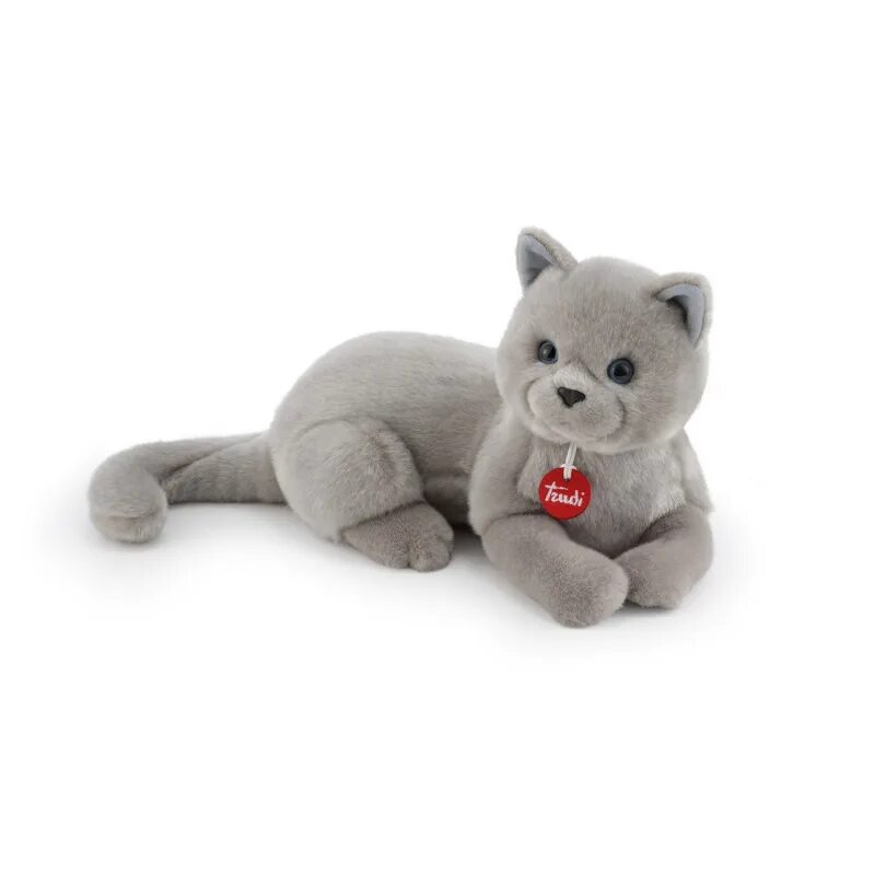 Серые кошки игрушки. Trudi / серый кот Селестино. Мягкая игрушка серый кот Селестино. Trudi лайка Маркус лежача. Trudi кот Селестино лежачий.