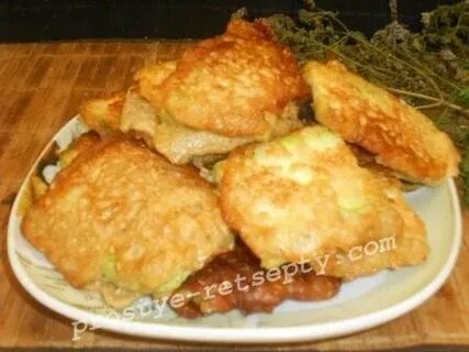 Кабачок жареный в кляре с майонезом