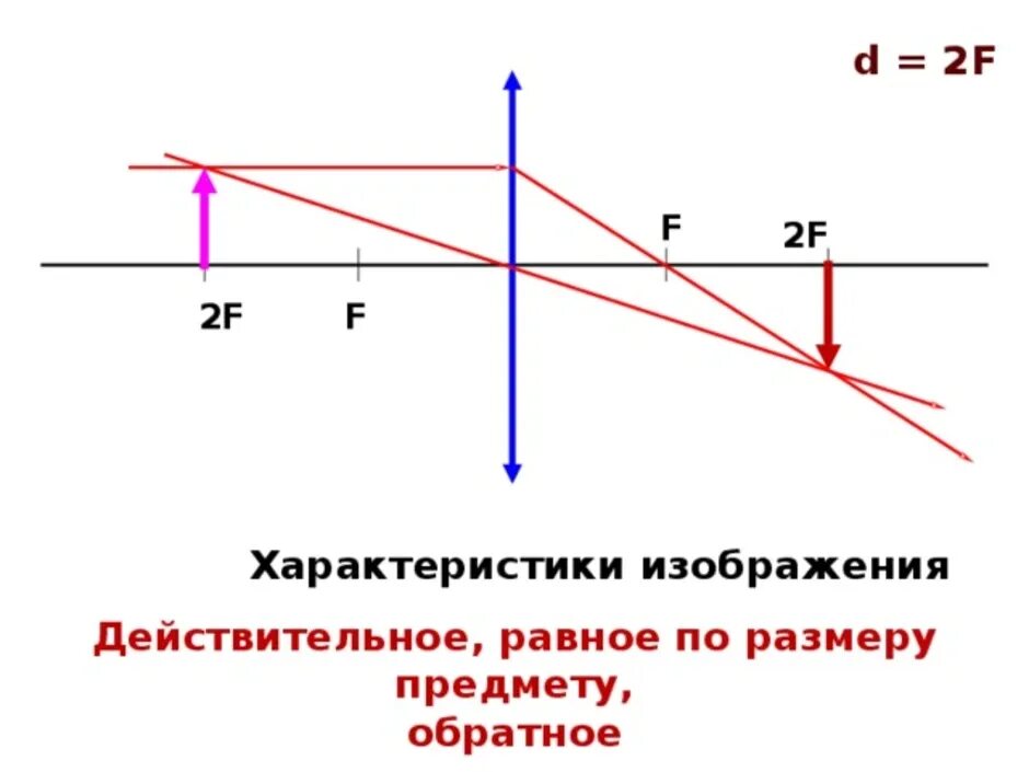 F<D<2f рассеивающая линза изображение. F D 2f физика линзы. Построение изображения в линзах f<d<2f. Собирающая линза d 2f построение изображения.