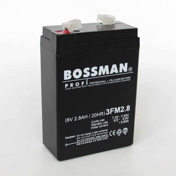 Battery 6v. 6v2.8Ah/24hrs. Аккумулятор 4v 0,9ah Bossman Profi. АКБ Bossman 6fm1,3. Аккумулятор Боссмэн 3200ман.