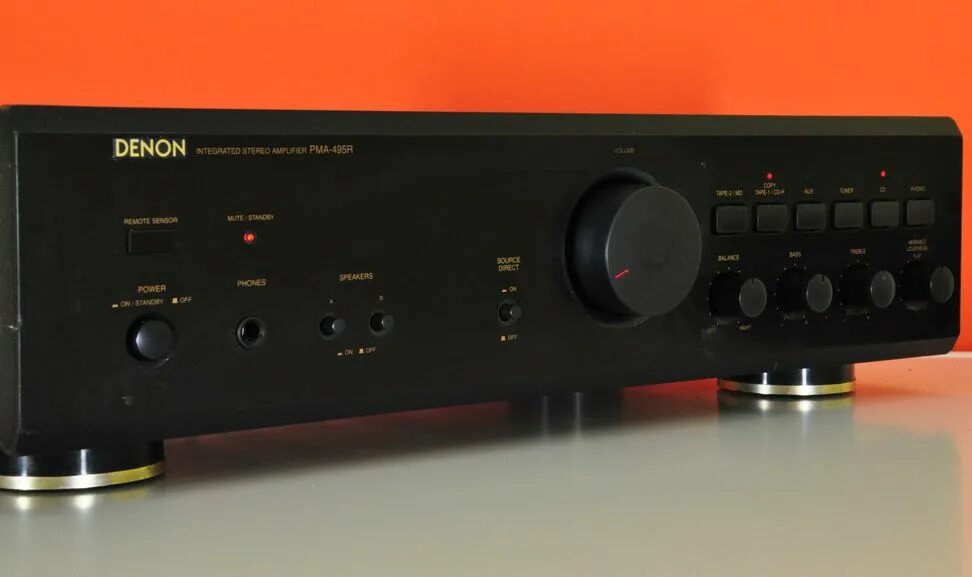 Купить усилитель денон. Усилитель Denon PMA-495. Денон PMA 495r. Интегральный усилитель Денон PMA 520. Denon интегральный усилитель флагман.