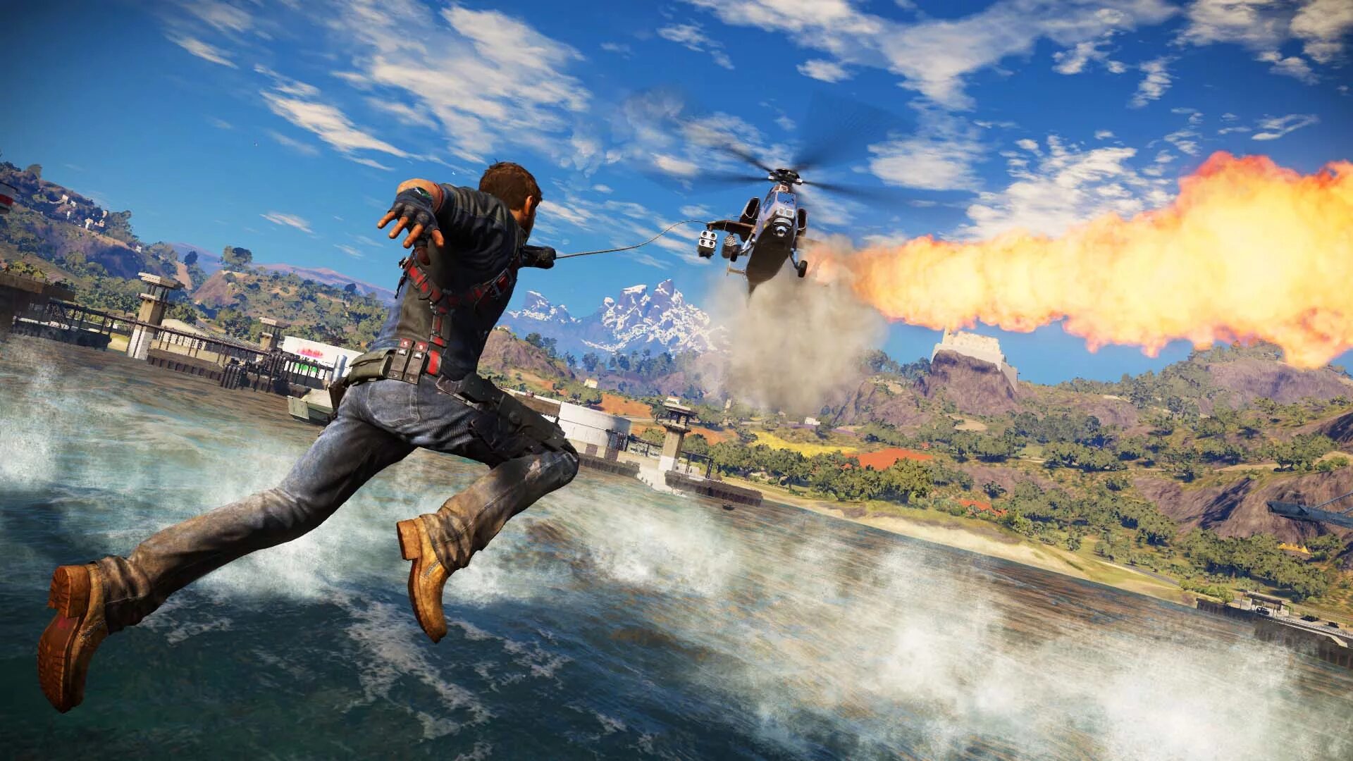 Увлекательный мир игры. Игра just cause 3. Игра just cause 4. Крюк кошка just cause. Just cause 3 XL Edition.