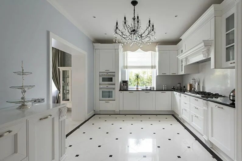 Kitchens with White Subway Tile Detail - Chairish Blog White tile kitchen floor,