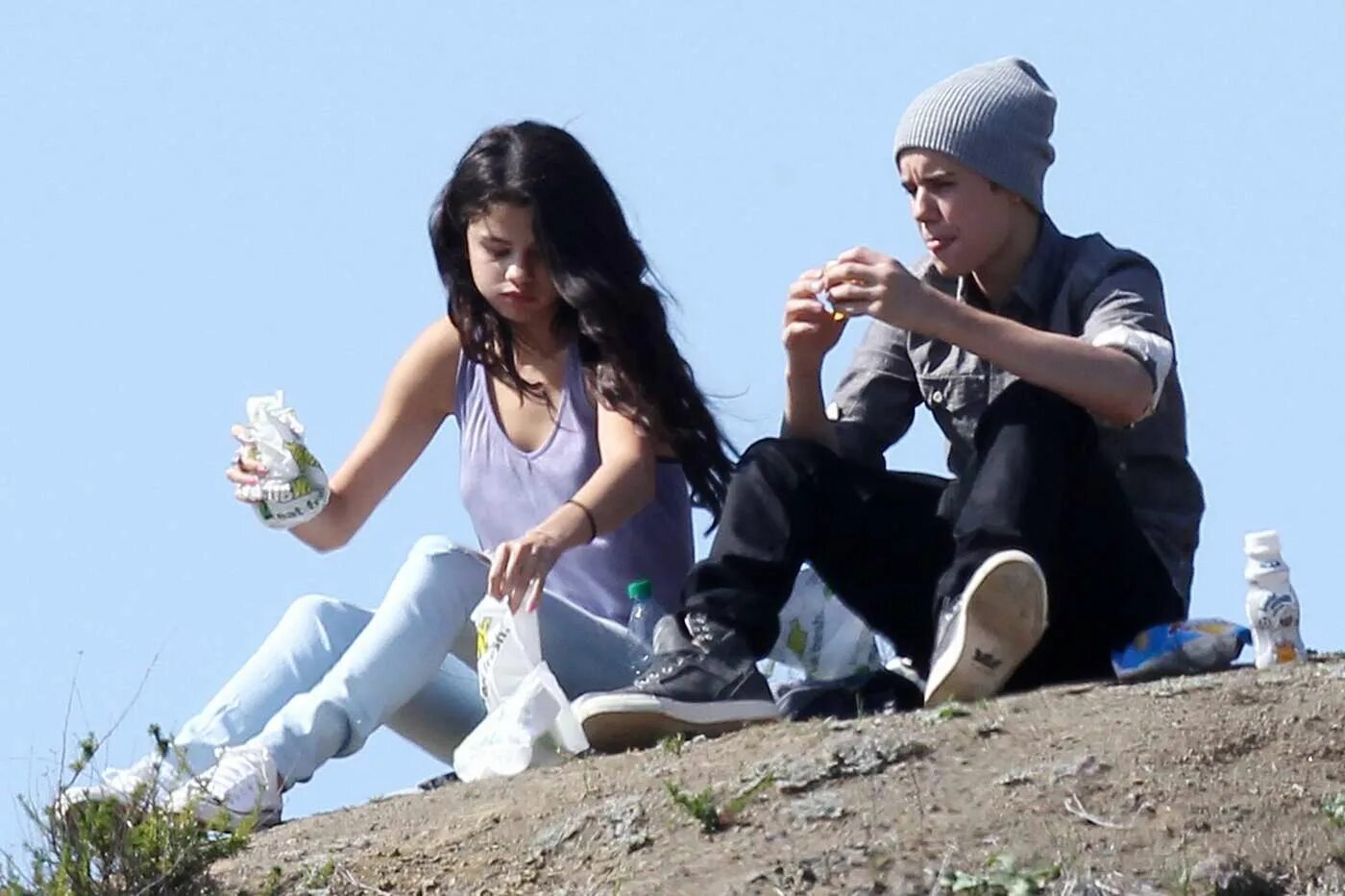 Justin Bieber and selena Gomez 2012.