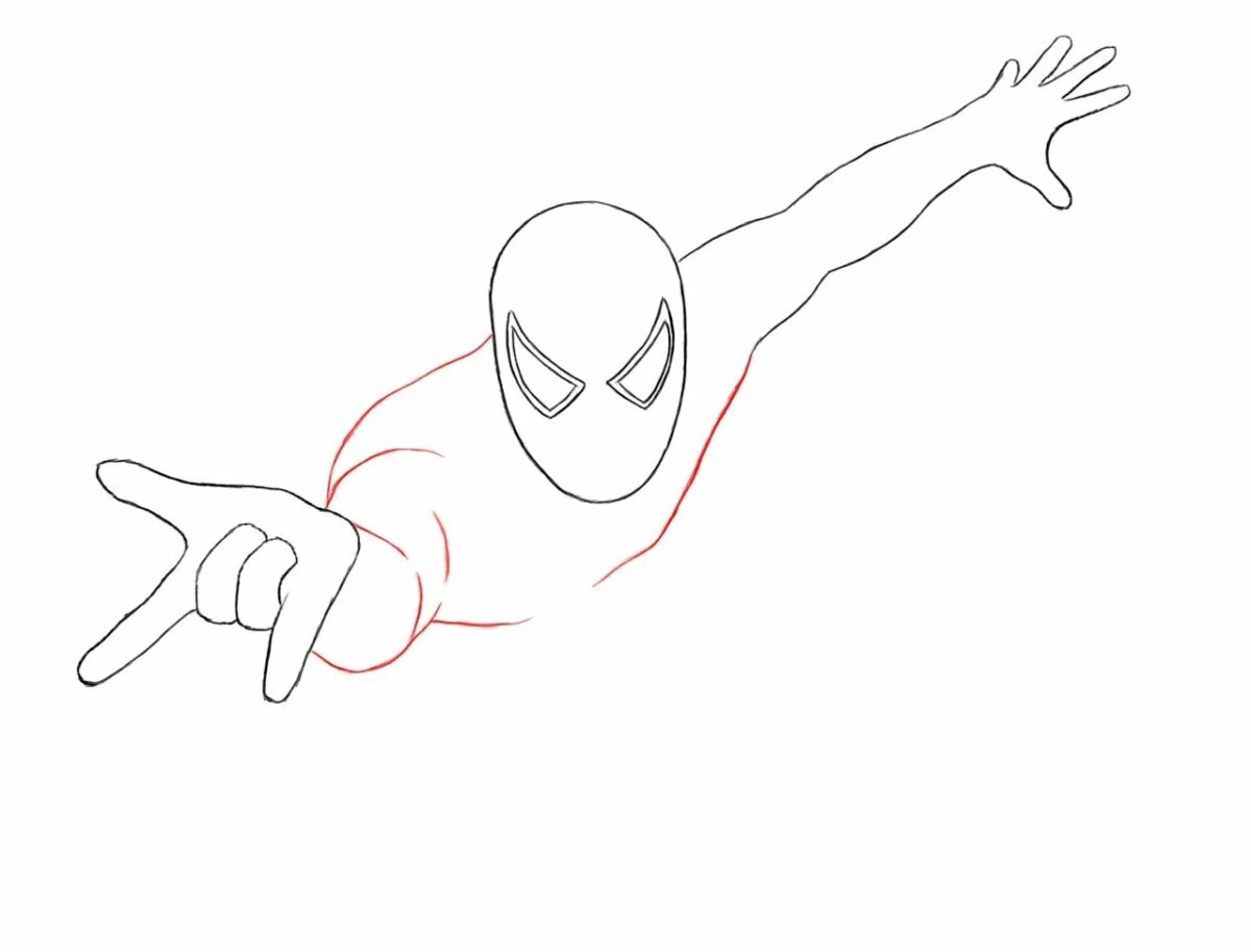 Draw spider man