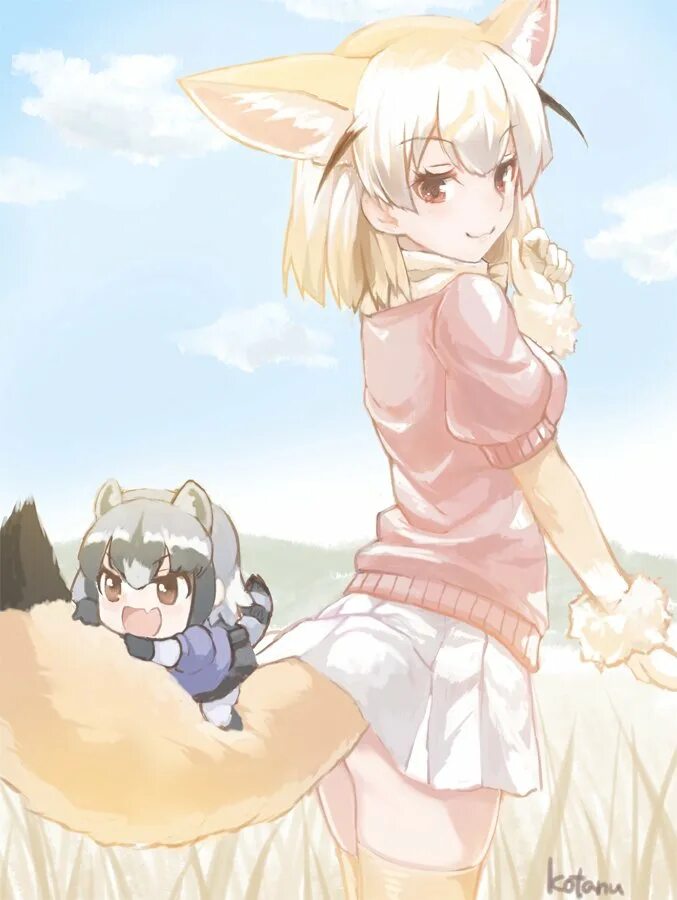 Kemono post. Kemono friends Fennec. Fennec Fox Kemono friends. Kemono friends енот.