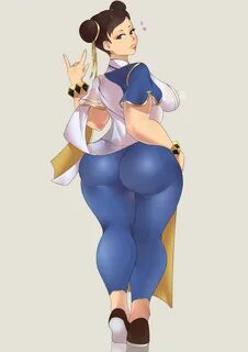 chun-li, street fighter, street fighter v, 1girls, ass, big ass, big breast...