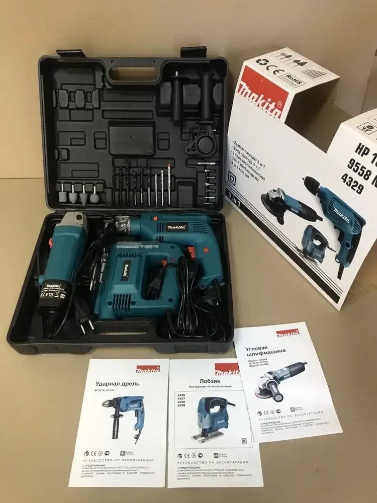 Набор гайковерт и болгарка. Аккумуляторный краскопульт akti tool sg1/dw115+2akб в комплекте. Набор инструментов 4в1 аккумуляторный makita. Makita 5ah. Набор макита 3 в 1.