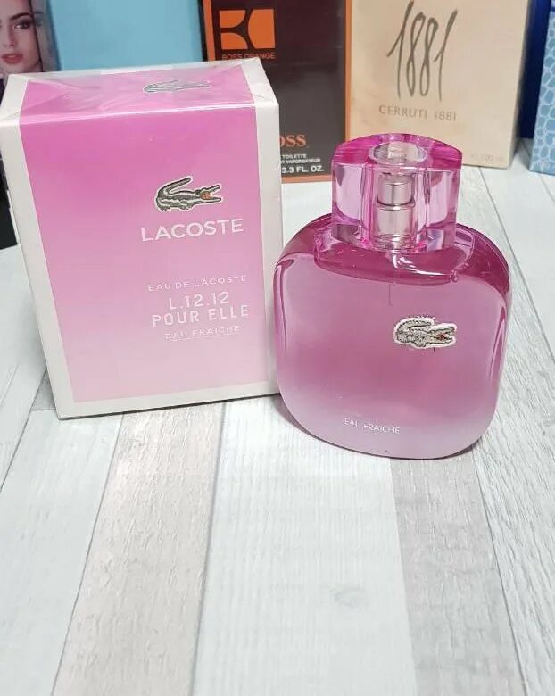 Лакост туалетная вода летуаль. Лакост pour elle Fraiche l.12.12. Lacoste l 12 12 Eau Fraiche жен. Лакоста духи розовые Eau Fraiche. Лакост женский розовый l 12.12.