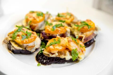 Мясо по французски с баклажанами