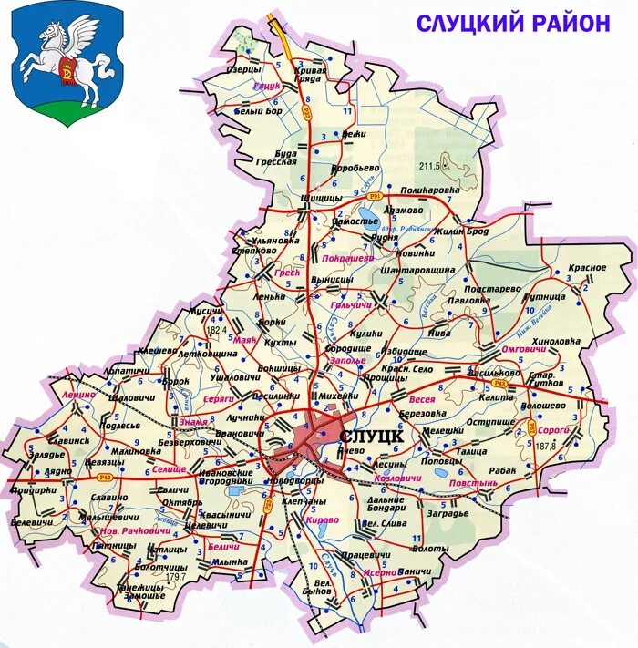 Минская область солигорский район. Карта Минской области Слуцкий район. Карта Слуцкого района Минской области с деревнями и дорогами. Слуцкий район на карте. Деревни Слуцкого района Минской области.