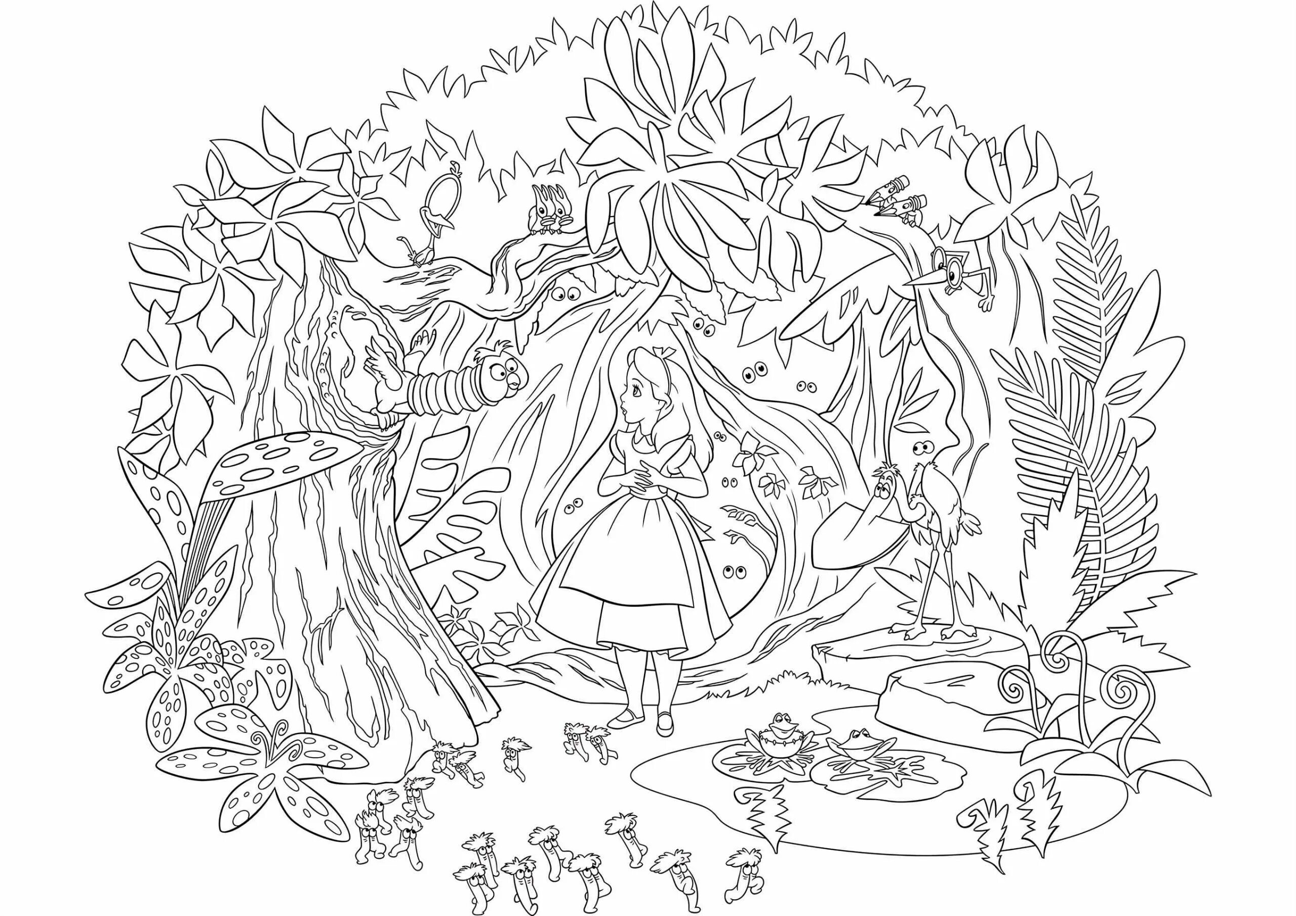 Раскраска алиса в стране. Герои сказки алиса в стране чудес раскраска. Разукррашка алиса в стране чудес. Алиса дисней раскраска. Алиса в стране чудес раскрасить.