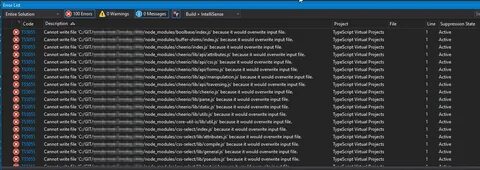 Error writing to file