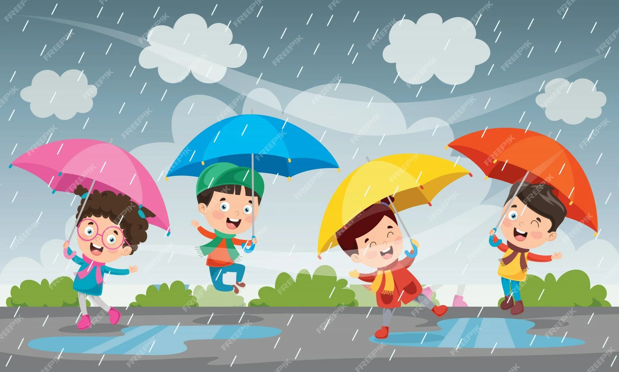 Listen it is raining