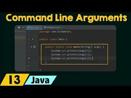 Commandline args