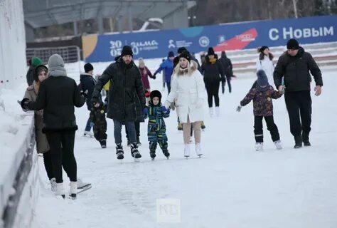 Массовое катание казань